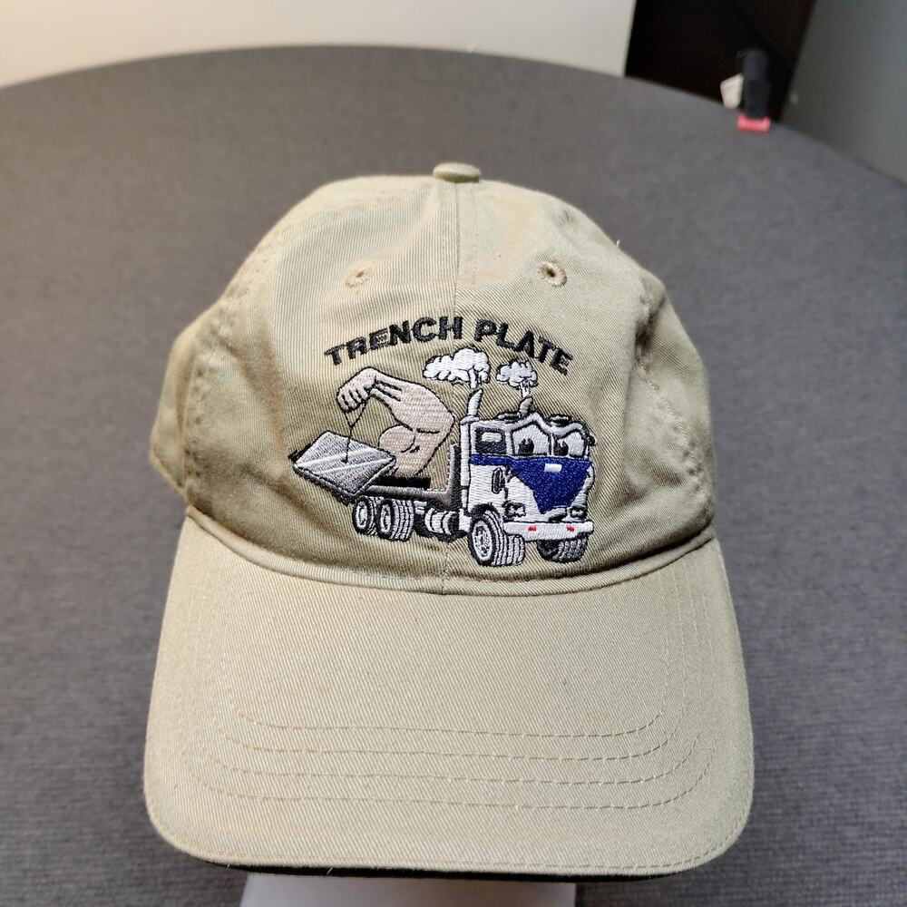 Vintage Headmost Trucker Hat Trench Plate Logo Strapback Cap